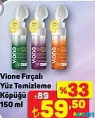 VİONE FIRÇALI YÜZ TEMİZLEME KÖPÜĞÜ 150 ML fiyat ve kampanya bilgisi